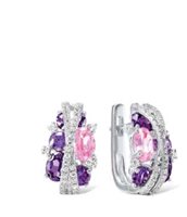 Pendientes Verynice Mujer in Plata Zircone J449 - J449